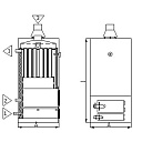 Котёл отопительный водогрейный, работающий на твердом топливе «AKS – 50Т»
