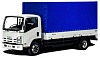 Бортовой грузовик с тентом ISUZU NQR 90 L