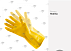 Перчатки резиновые для уборки MALINA, желтый