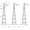 Опоры линий электропередачи УСК 750-1