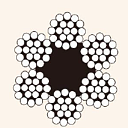 Канат стальной (6X19 М-FC) d-24,0 мм