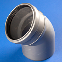 Фитинг По отвод 100*45  (сер)