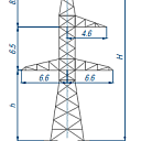 Опоры линий электропередачи У220-1ТС+9