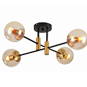 Люстра 1026 AMBER Glass 4xE27 40Вт (TEKAVIZE) 159-17426