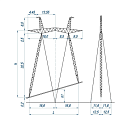Опоры линий электропередачи ПП750-1-III