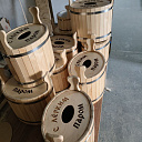 Деревянный запарник для веника