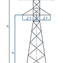 Опоры линий электропередачи У35-4+5