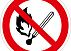 Наклейка «Запрещается пользоваться открытым огнем и курить» EKF PROxima