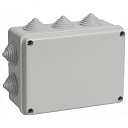 Коробка КМ41241 распаячная для о/п 150х110х70 мм IP44 (RAL7035, 10 гермовводов)