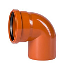 Отвод ПВХ для наружной канализации 87° Ду 110 OSTENDORF