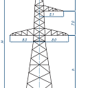 Опоры линий электропередачи У330-1+5