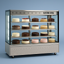 Витрина холодильная горизонтальная для склада кофейни кондитерской, кафе