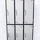 Металлический шкаф для хранения (6 ячеек)