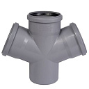Крестовина ПП для внутренней канализации 45° Ду 110х110х110 OSTENDORF