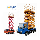 Переносная автовышка ножничного типа