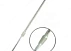 Термометр лабораторный с конусным шлифом ТЛ-50
