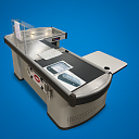 Торгово-кассовый стол (правосторонний), Стол касса (правосторонняя)