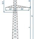 Опоры линий электропередачи 3П330-1-5,7