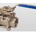 Шаровой кран из нержавеющей стали со сменным приводом и резьбой V-3TP (AISI304) / 4"