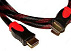 Кабель HDMI-HDMI, 10m, 2 фильтра, оплетка, круглый Black/Red.