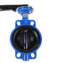 Дисковый затвор с поворотной ручкой межфланцевый №2