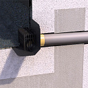 Парапетная воронка для ПВХ-мембран VC-PVC 100x100