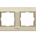 Рамка 2м горизонтальная Karre Plus Panasonic. Цвет: бронза, черный, серебро, темно-серый