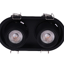 Светильник LED Downlight, 2*7W, 4000K, с сотоподобным рассеивателем, черный (TEKLED), артикул 143-03490