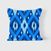 Наволочка декоративная “Синий икат”, 45*45 см
