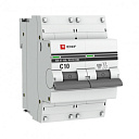 Автоматический выключатель 2P 10А (C) 10kA ВА 47-100 EKF Basic