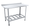 Стол разделочный ЭКОНОМ ЦК с бортом 
СРОб-12/6ЭЦК 1200х600х870(890) мм.,
полка-решетка