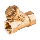 Фильтр латунный сетчатый y-образный с внутренней резьбой ру 30 ду 15 giacomini