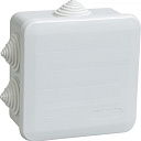 Коробка КМ41255 распаячная для о/п 100х100х50 мм IP44 (RAL7035, 6 гермовводов, защелкивающаяся крышк (48 шт)