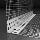 Профиль угловой ПВХ с армирующей сеткой 10х15м 2,5м/145г