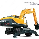 Колесный экскаватор Hyundai R210W-9S