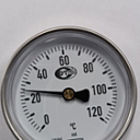 Бим-ий термометр для отопительной техники Модель: A46. d-80 мм,  0 °C ... 120 °C