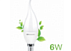 Светодиодная лампа LED Econom Flame-M 6W E14 6000K ELT