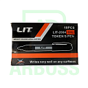 Набор перманентных маркеров LIT-2004, яркие цвета, 10 шт