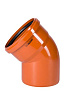Отвод ПВХ для наружной канализации 45° Ду 200 OSTENDORF
