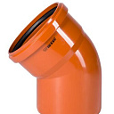 Отвод ПВХ для наружной канализации 45° Ду 200 OSTENDORF