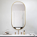 Зеркало для ванной комнаты  60 cm x 90 cm с подсветкой 3 цвета LED и противозапотевателом с металлической оправой