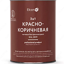 Грунт-эмаль Elcon 3 в 1 быстросохнущая ( Цвет: Красно-коричневый / Mатовый )