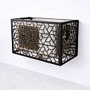 Металлический защитный короб для наружного блока кондиционера