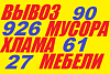 Вывоз строй мусора,хлама,старой мебели,909266127