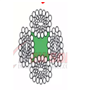Канат стальной (K4X39S + FC) d-14 мм