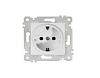 Mutlusan RITA Розетка 1 с/з (белый)