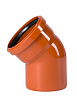 Отвод ПВХ для наружной канализации 45° Ду 110 OSTENDORF