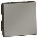 Выключатель двухмодульный 10 AX - 250 V± квадрат магнезиум 572535