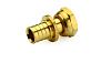 Переход латунный с накидной гайкой GOLDFIX 20х3/4" с плоск. шайбой GENERAL FITTINGS