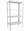 Стеллаж СТАНДАРТ СКК-10/5 СЦК-С 1000х500х1850(1870) мм (полки нерж,
каркас оцинк)